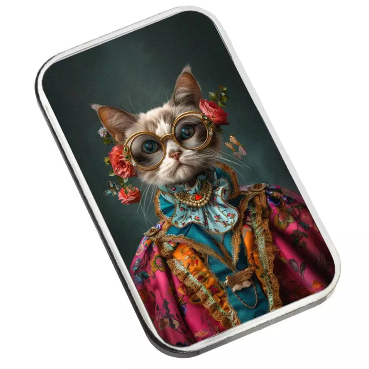 Sztabka The Holy Land Mint - Human Cats - Coco kolorowana 1 uncja Srebra 2025 