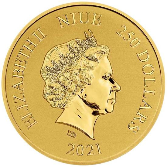 Niue: Władca Pierścieni: Drużyna Pierścienia - The One Ring 20. rocznica filmu 1 uncja Złota 2021