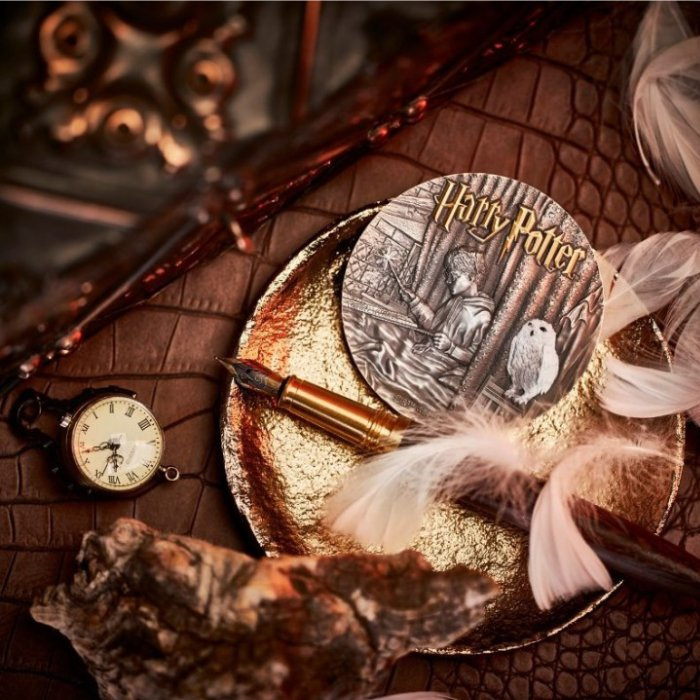 Niue: Harry Potter i Więzień Azkabanu 200 g Srebra 2025 High Relief Antiqued Coin