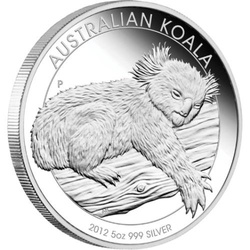 Koala 5 Uncji Srebra 2012 Proof