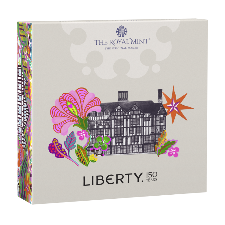150. rocznica powstania Liberty kolorowany £5 Srebro 2025 Proof