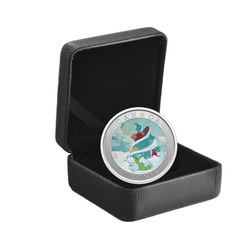 Canada: Whimsical Holiday Tree kolorowany 50 cents 2025 Specimen Lenticular Coin