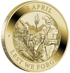 Anzac Day 13,5 grama Brązu Aluminiowego 2022 (Moneta w zielonej karcie)