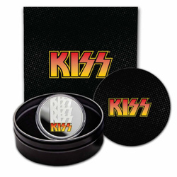 Niue: KISS 50th Anniversary kolorowany 1 uncja Srebra 2023 Proof 