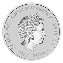 Tuvalu: The Simpson - Season's Greetings 1 uncja Srebra 2022 