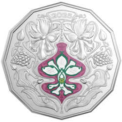 Christmas Decoration - Festive Floral kolorowany 50c Miedzionikiel 2026