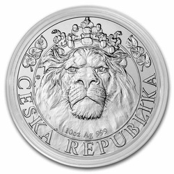 Niue: Czech Lion 10 uncji Srebra 2022