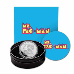Niue: Ms.PAC-MAN 40. rocznica 1 uncja Srebra 2021 Proof