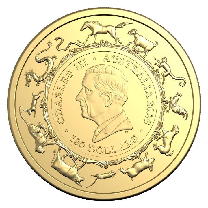 RAM: Lunar Rok Konia 1 uncja Złota 2026