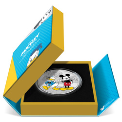 Niue: Disney Mickey & Friends - Donald Duck and Mickey Mouse kolorowany 3 uncje Srebra 2023 Proof