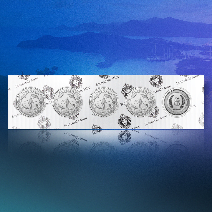 Grenada: Shark Diver 1 uncja Srebra 2024 Prooflike