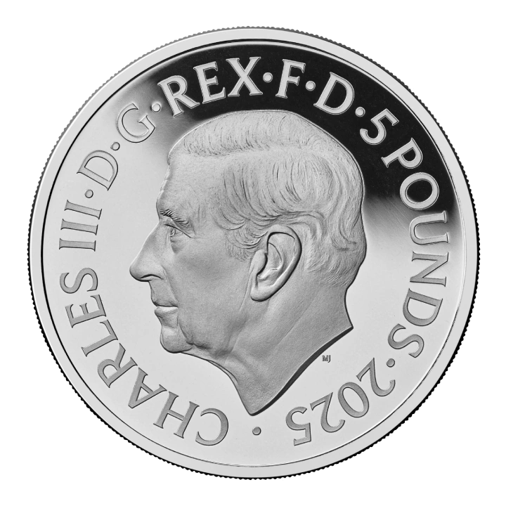 150. rocznica powstania Liberty kolorowany £5 Srebro 2025 Proof