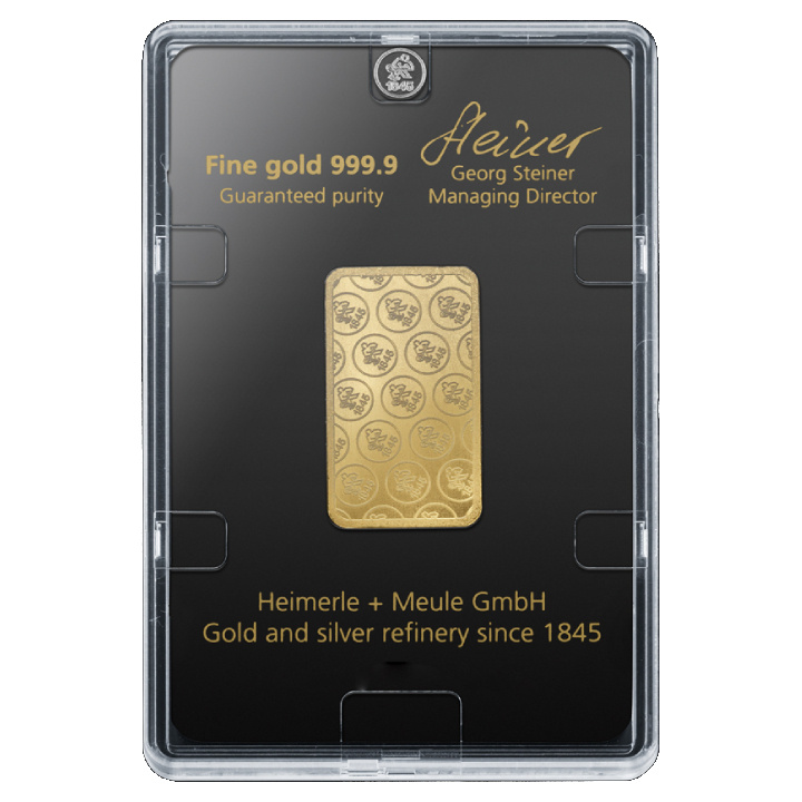 Sztabka Złota 20 g Heimerle Meule