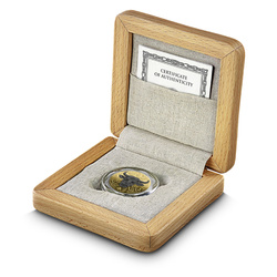 Malta: Maltese Ox pozłacany 1 uncja Srebra 2025