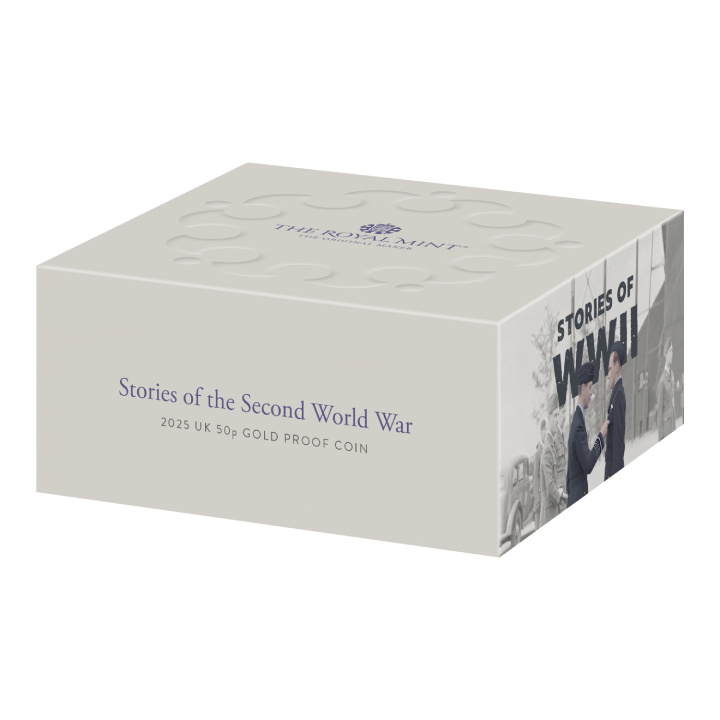 Stories of The Second World War 50p Złoto 2025 Proof