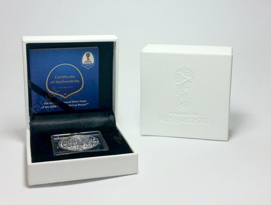 Oficjalne Logo 1 uncja Srebra FIFA World Cup 2018 Proof