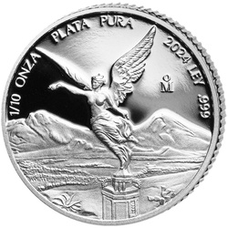 Mexican Libertad 1/10 uncji Srebra 2024 Proof