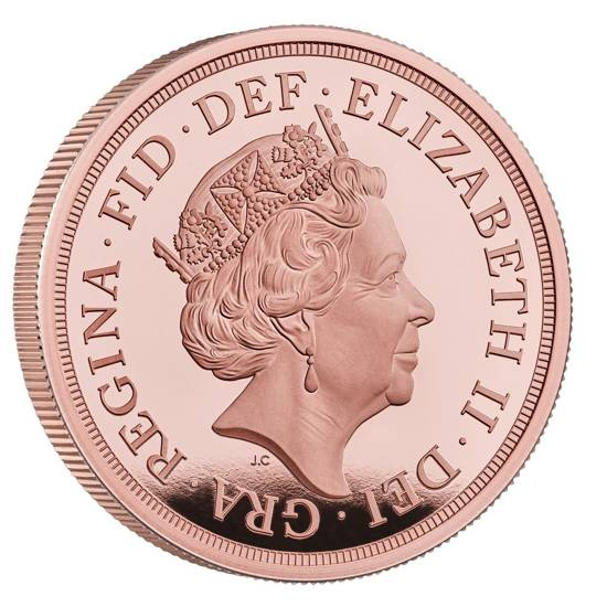 Wielka Brytania: 5 Złotych Suwerenów Elżbieta II 2022 Proof