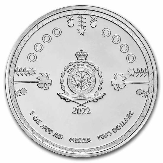 Niue: Sonic The Hedgehog - Dr. Eggman kolorowany 1 uncja Srebra 2022 Slab