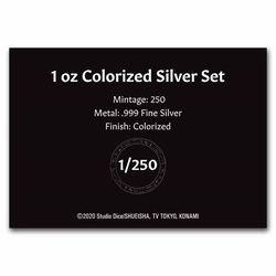 Zestaw 2 monet Niue: Yu-Gi-Oh! Joey, Red-Eyes Dragon kolorowany - 25. rocznica 2 x 1 uncja Srebra 2022 