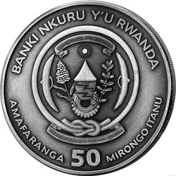 Rwanda: Nautical Ounce - Sedov 1 uncja Srebra 2021 Antique Finish