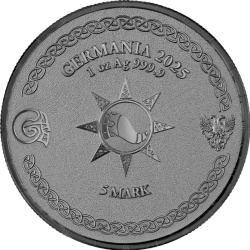 Ragnarök: Heimdall 1 uncja Srebra 2025 (Black Silver)
