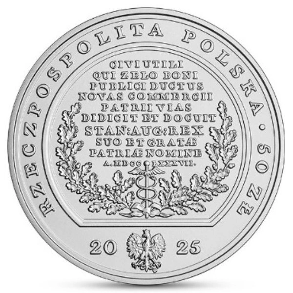 Skarby Sztuki Medalierskiej - Michał Ossowski 50 zł 2 uncje Srebra 2025 High Relief Folder/Etui