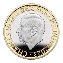 Zestaw 5 monet Wielka Brytania Miedzionikiel 2023 Proof Commemorative Coin