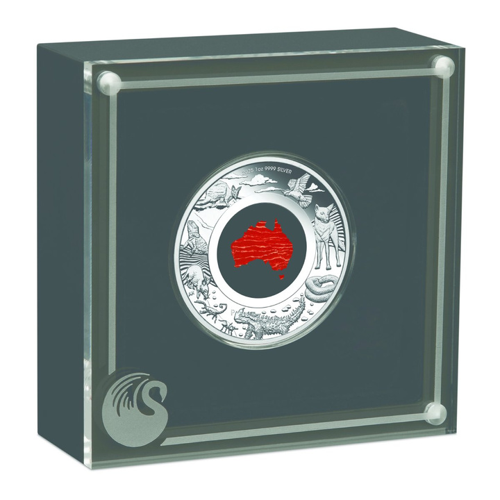 Australia: Great Southern Land kolorowany 1 uncja Srebra 2025 Proof