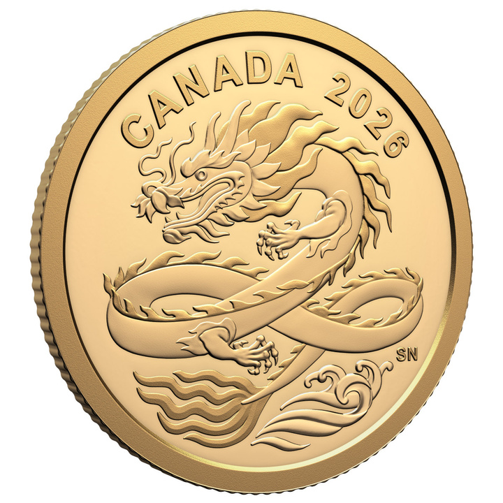 Canada: Lucky Dragon $8 Złoto 2026 Proof