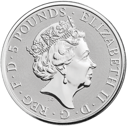 Bestie Królowej: Biały Chart z Richmond 2 uncje Srebra 2021