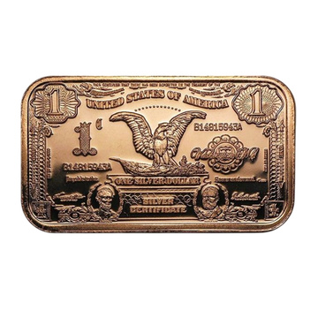 Sztabka $1 US Eagle Banknote 1 uncja Miedzi