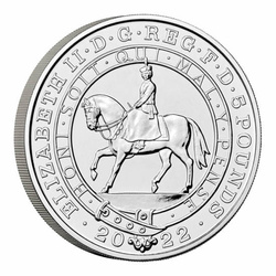 The Platinum Jubilee of Her Majesty The Queen Miedzionikiel £5 2022