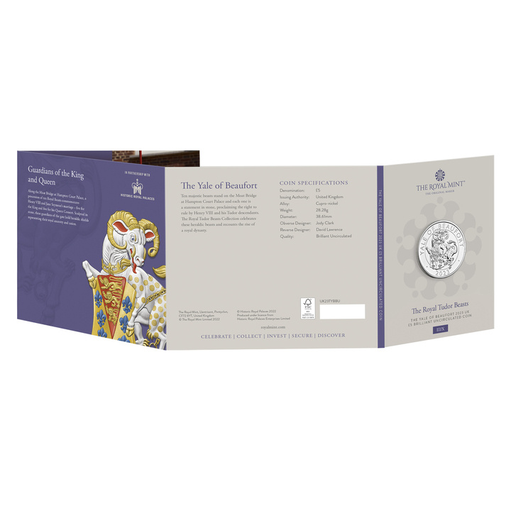 The Royal Tudor Beasts: The Yale of Beaufort Miedzionikiel 2023