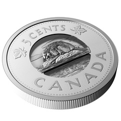 Canada: Multilayered Beaver 5-cent Srebro 2025 Proof 