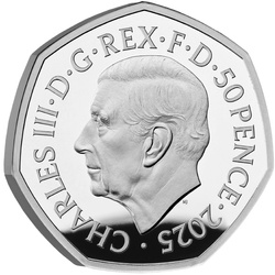 Stories of The Second World War 50p Srebro 2025 Proof 