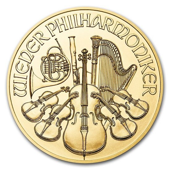 Wiedeński Filharmonik 1/10 uncji Złota 2018