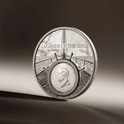 Cook Islands: Legends of the Seas – Santa Maria kolorowany 1 uncja Srebra 2026 Proof