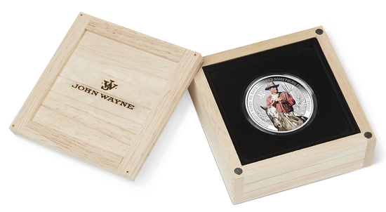 Tuvalu: John Wayne kolorowany 1 uncja Srebra 2022