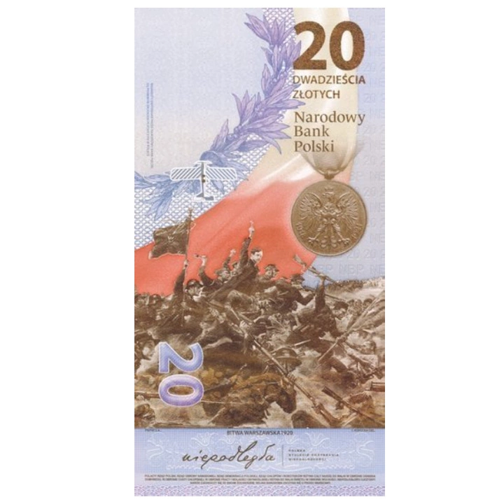 Banknot NBP Bitwa Warszawska 1920 20 zł