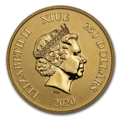Niue: Niebiańskie Zwierzęta - Zielony Wąż 1 uncja Złota 2020