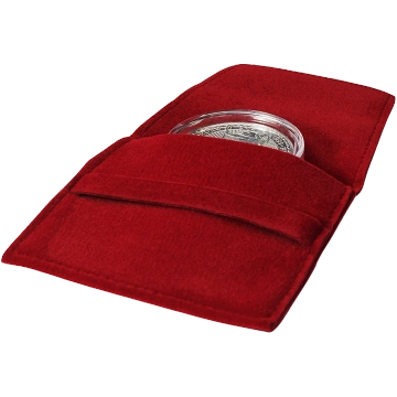 Leuchtturm - Pokrowiec na 1 monetę (czerwony)