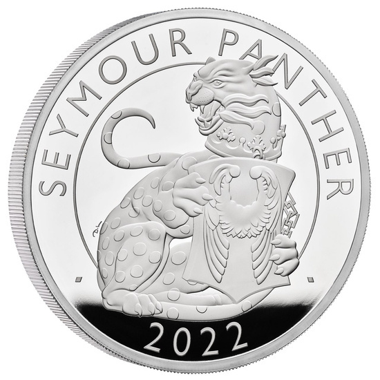 The Royal Tudor Beasts: Seymour Panther 5 uncji Srebra 2022 Proof