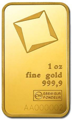 1 uncja Sztabka Złota Valcambi LBMA