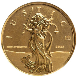 Gibraltar: Lady Justice 1/10 uncji Złota 2023 Proof
