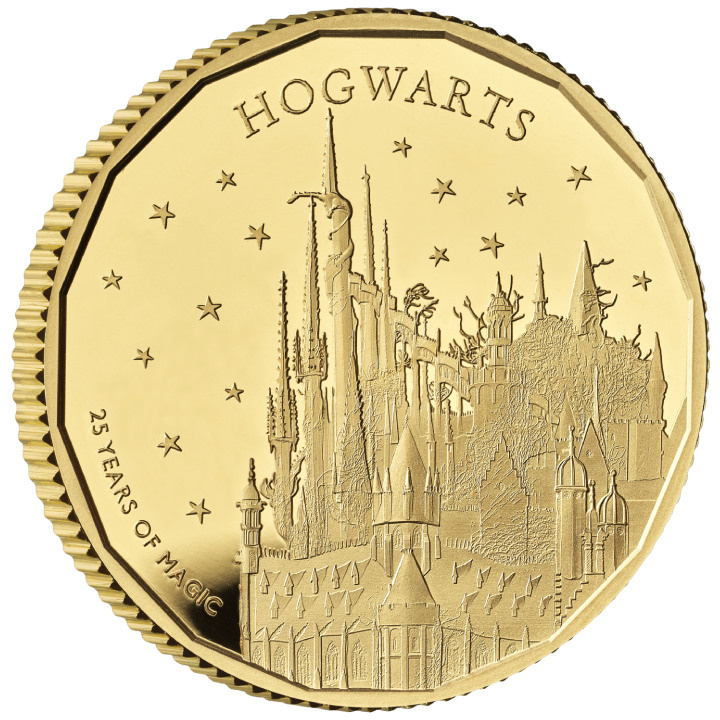 Harry Potter: Hogwarts School of Witchcraft and Wizardry 1/4 uncji Złota 2023 Proof