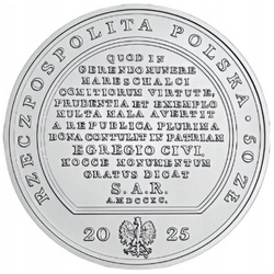 Skarby sztuki medalierskiej - Stanisław Małachowski 50 zł Srebro 2025 High Relief 	