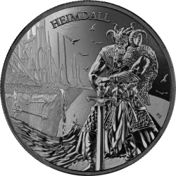 Ragnarök: Heimdall 1 uncja Srebra 2025 (Black Silver)