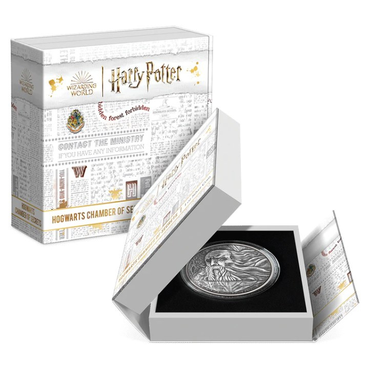 Niue: Harry Potter - Hogwarts Chamber of Secrets 1 uncja Srebra 2023 Antique Finish