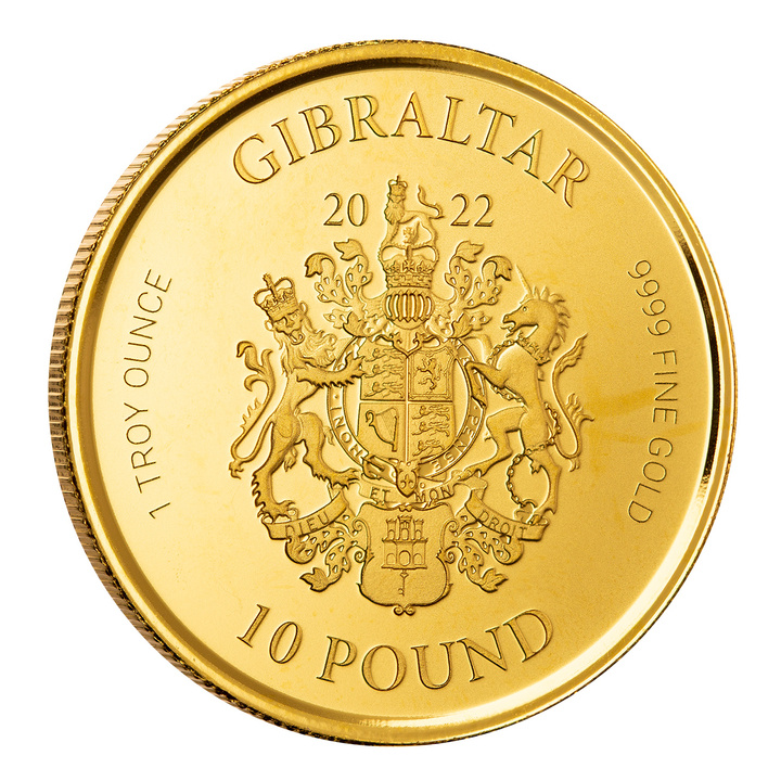 Gibraltar: Lady Justice 1 uncja Złota 2022